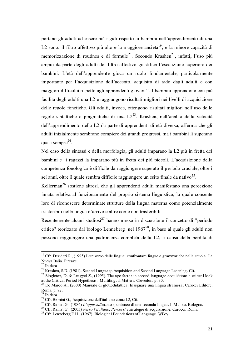 Anteprima della tesi: Il ruolo delle emozioni nell’acquisizione di una seconda lingua: l’abbandono della lingua madre come fuga dal passato nell’opera di Helga Schneider, Pagina 9