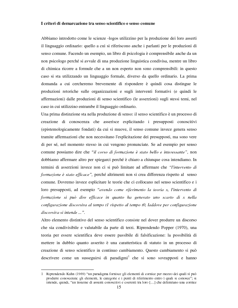 Anteprima della tesi: La valutazione dell'efficacia degli interventi formativi secondo il modello dialogico
, Pagina 5