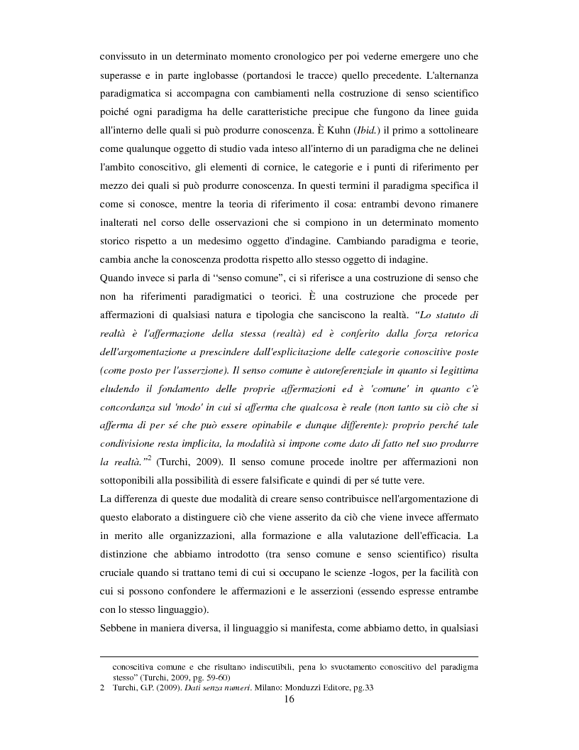 Anteprima della tesi: La valutazione dell'efficacia degli interventi formativi secondo il modello dialogico
, Pagina 6