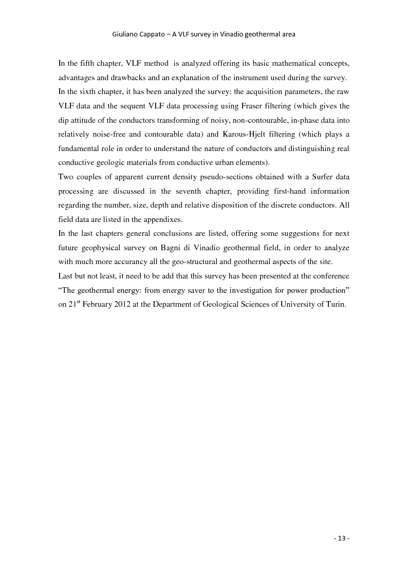 Anteprima della tesi: A VLF Survey in Vinadio Geothermal Area, Pagina 4