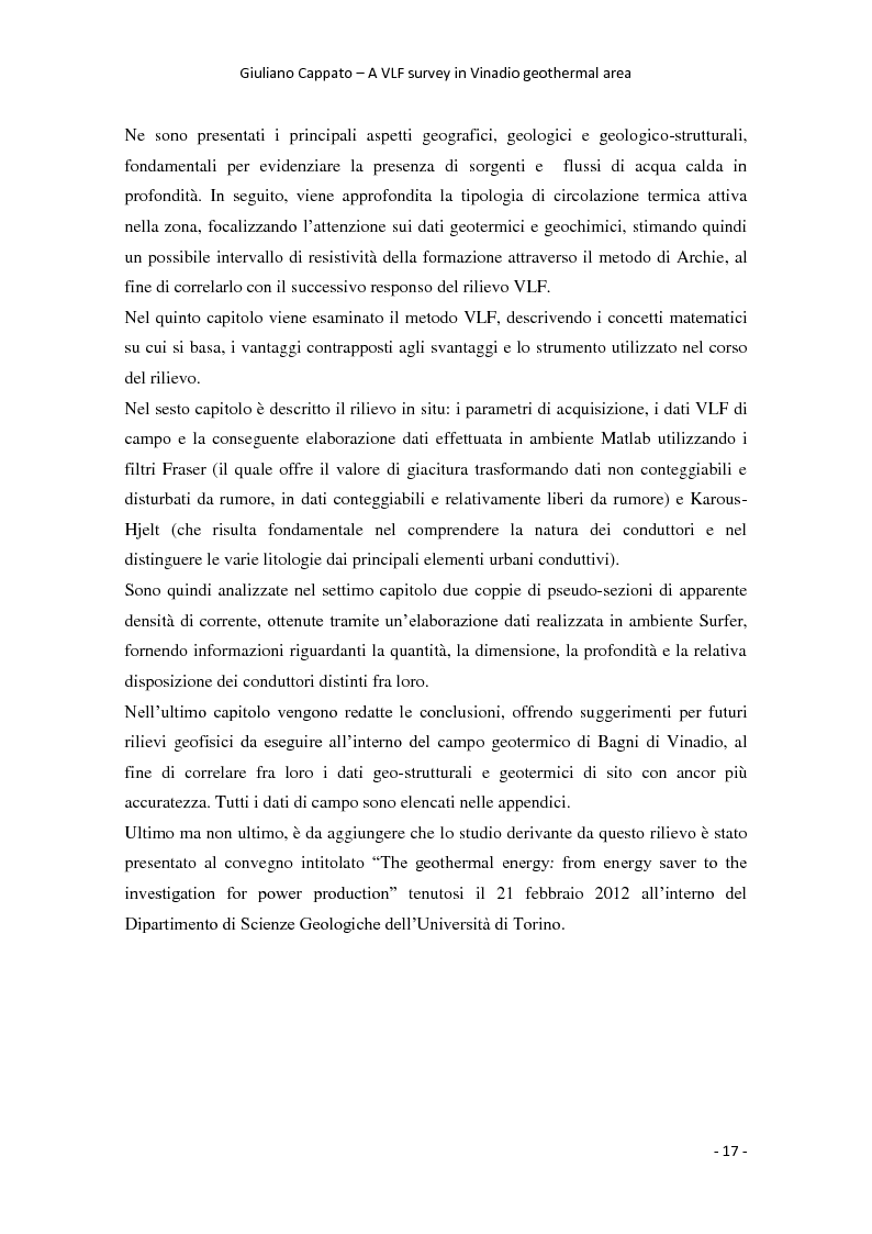 Anteprima della tesi: A VLF Survey in Vinadio Geothermal Area, Pagina 7