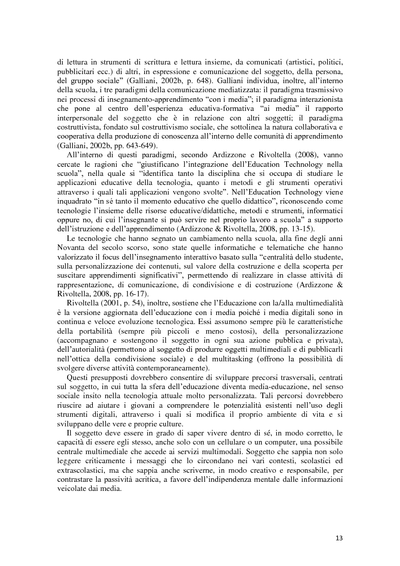 Anteprima della tesi: L'integrazione delle ICT nel processo di insegnamento-apprendimento della geometria, Pagina 9