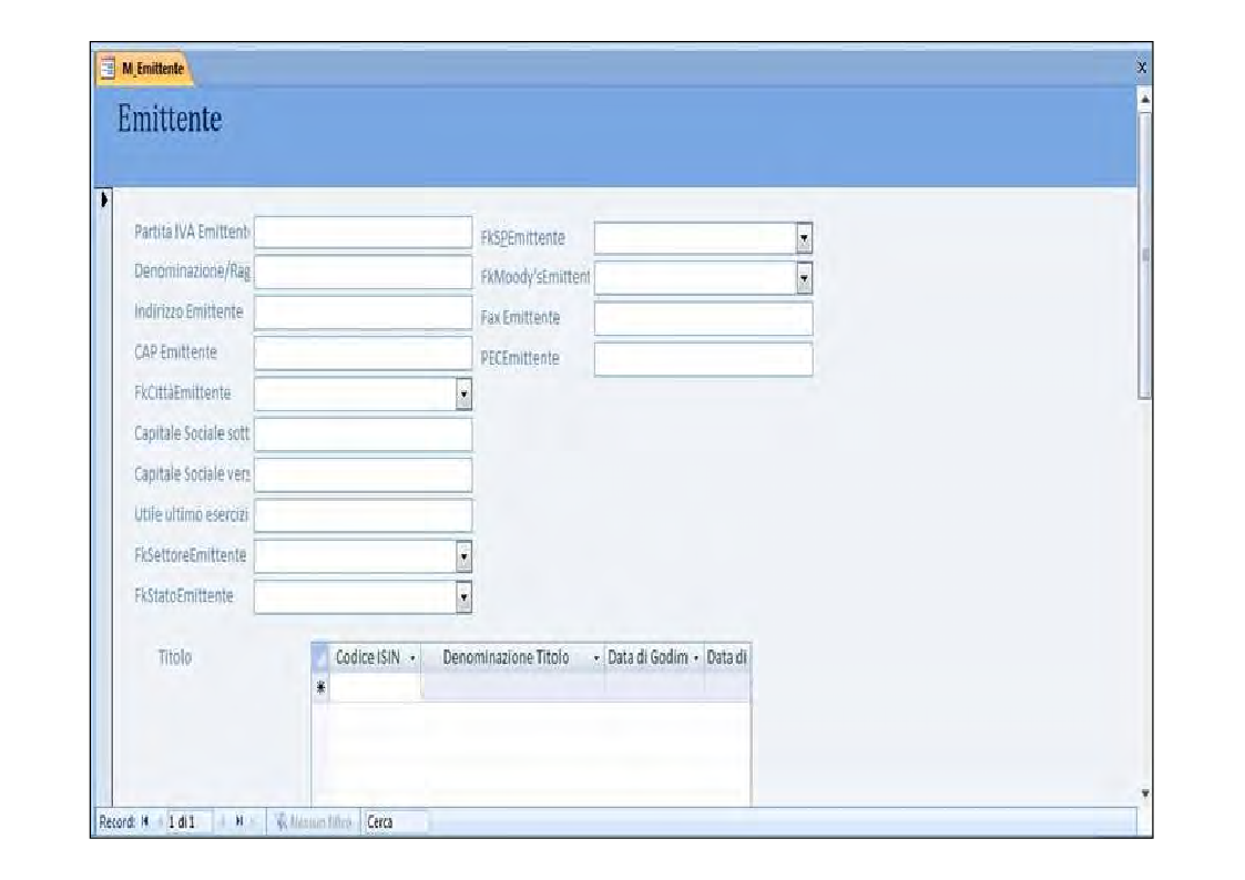 Anteprima della tesi: Progettazione di una base di dati a supporto di una società finanziaria, Pagina 11