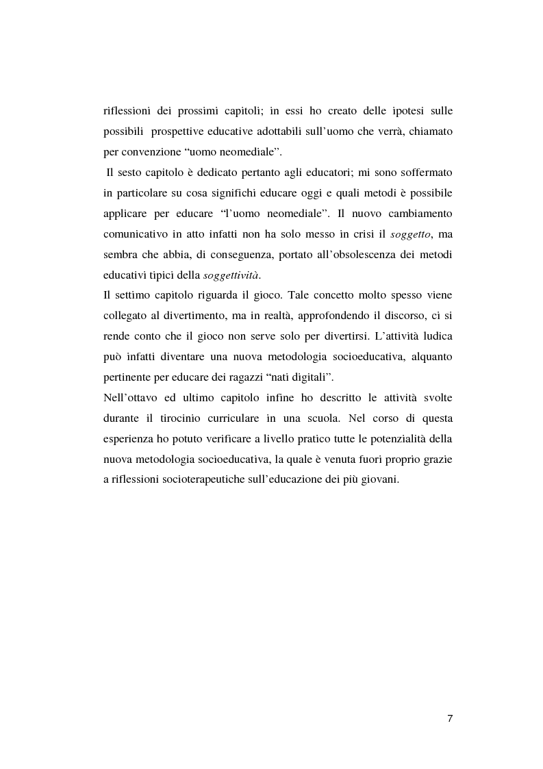 Anteprima della tesi: Crisi dell'uomo a una dimensione: Prospettive educative per l'uomo che verrà, Pagina 6