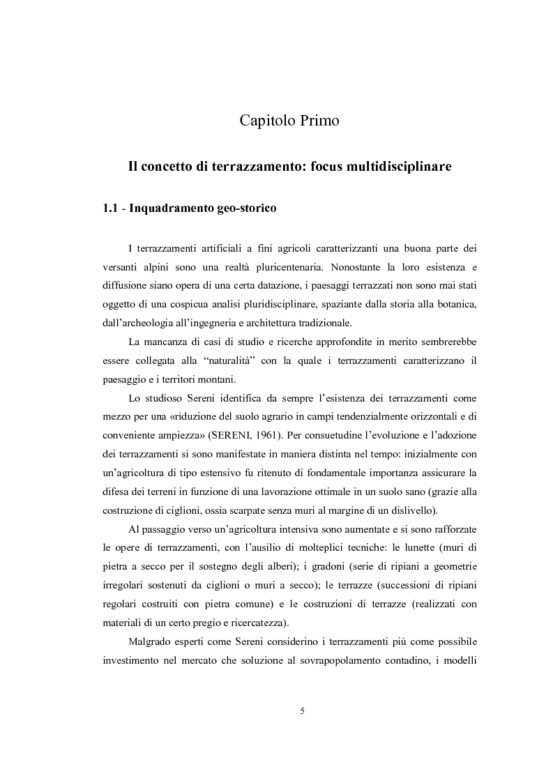 Anteprima della tesi: Analisi geografica dei paesaggi terrazzati nella provincia di Treviso, Pagina 6