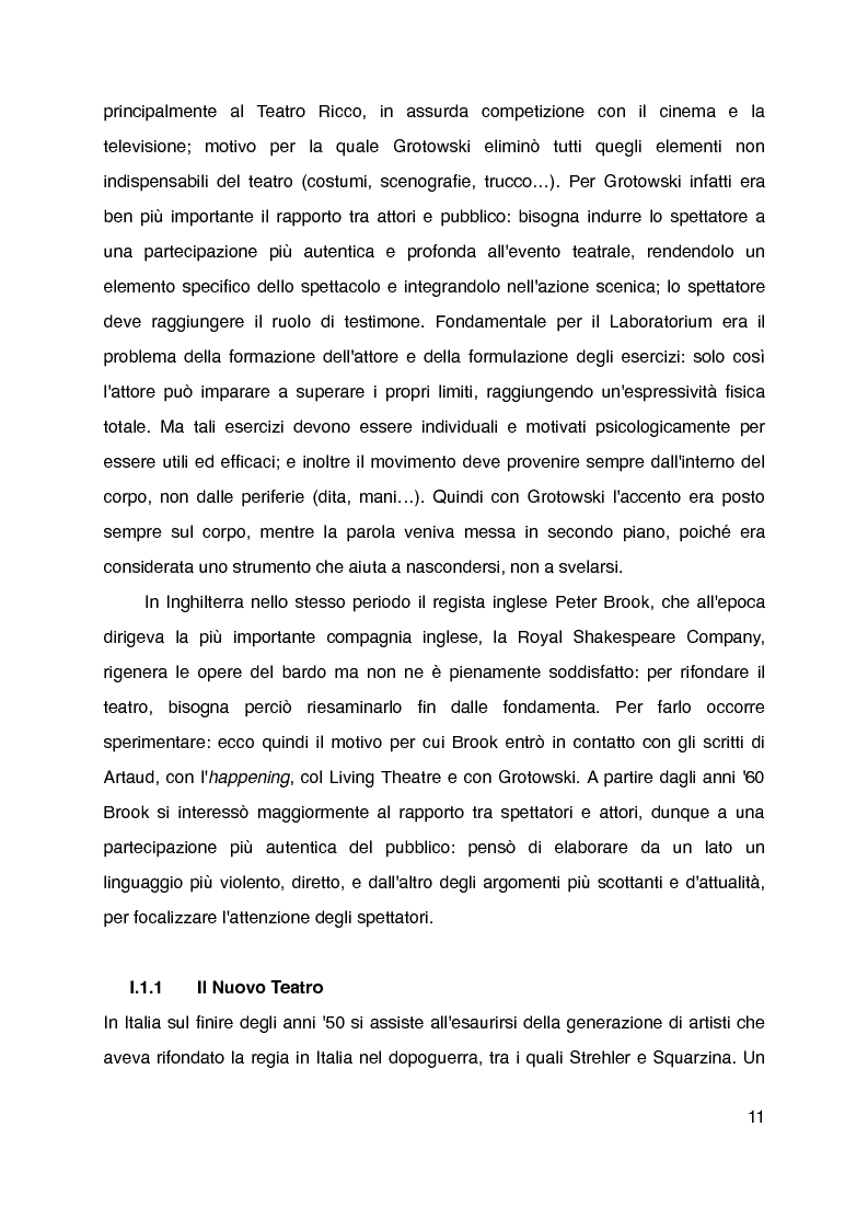 Anteprima della tesi: "Mani grandi, senza fine" di Laura Curino. Analisi dello spettacolo, Pagina 8