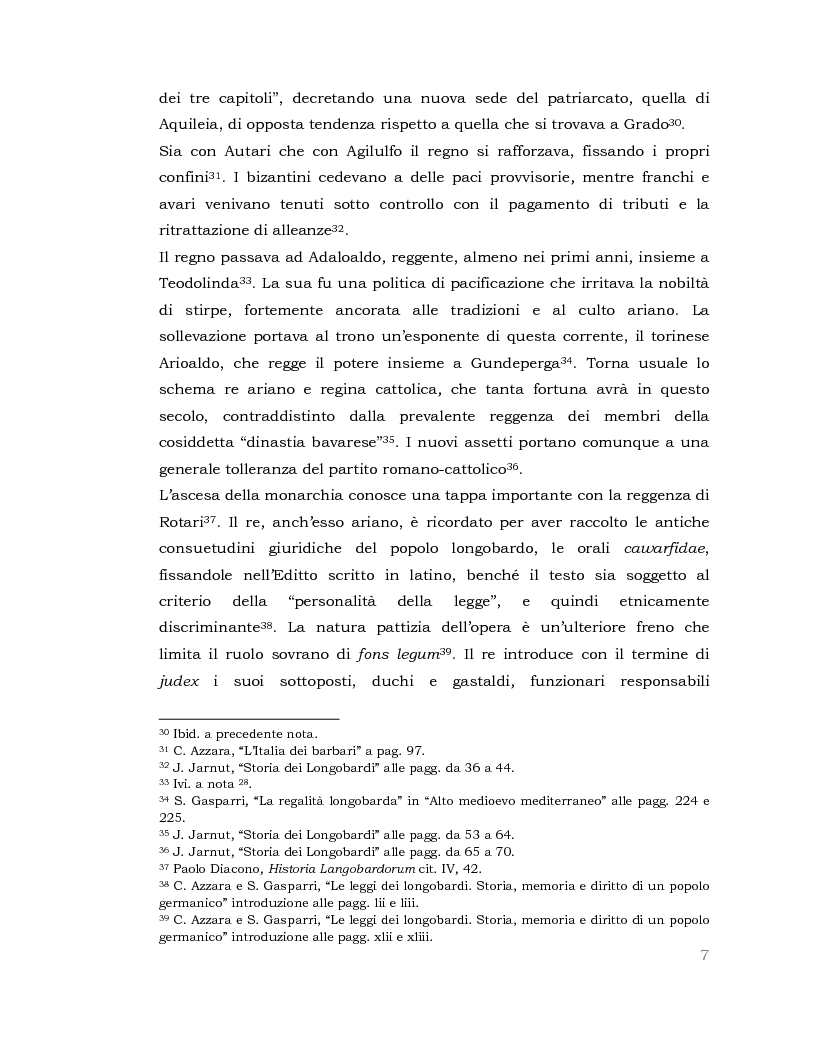 Anteprima della tesi: I Longobardi: tra storia medievale e contemporanea vicenda UNESCO, Pagina 6