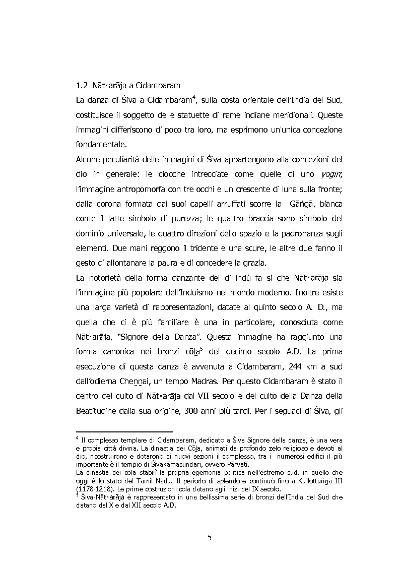 Anteprima della tesi: La Danza di Śiva, Pagina 6