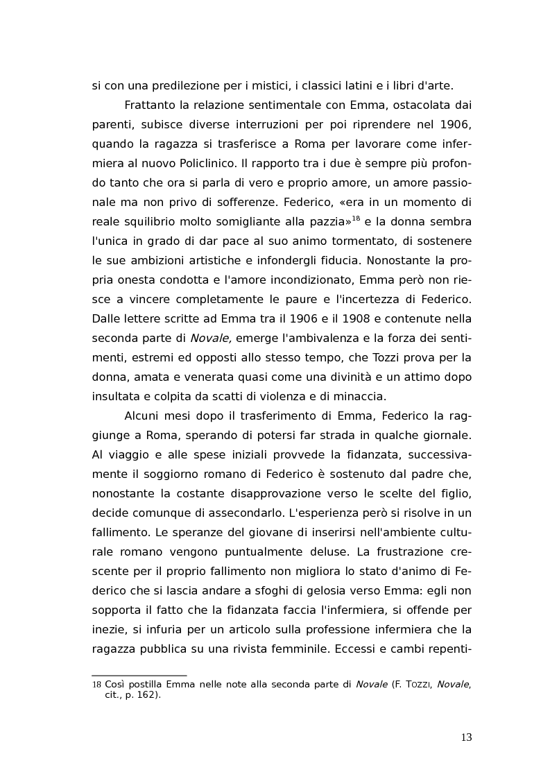 Anteprima della tesi: L'identità femminile nei romanzi di Federico Tozzi, Pagina 12