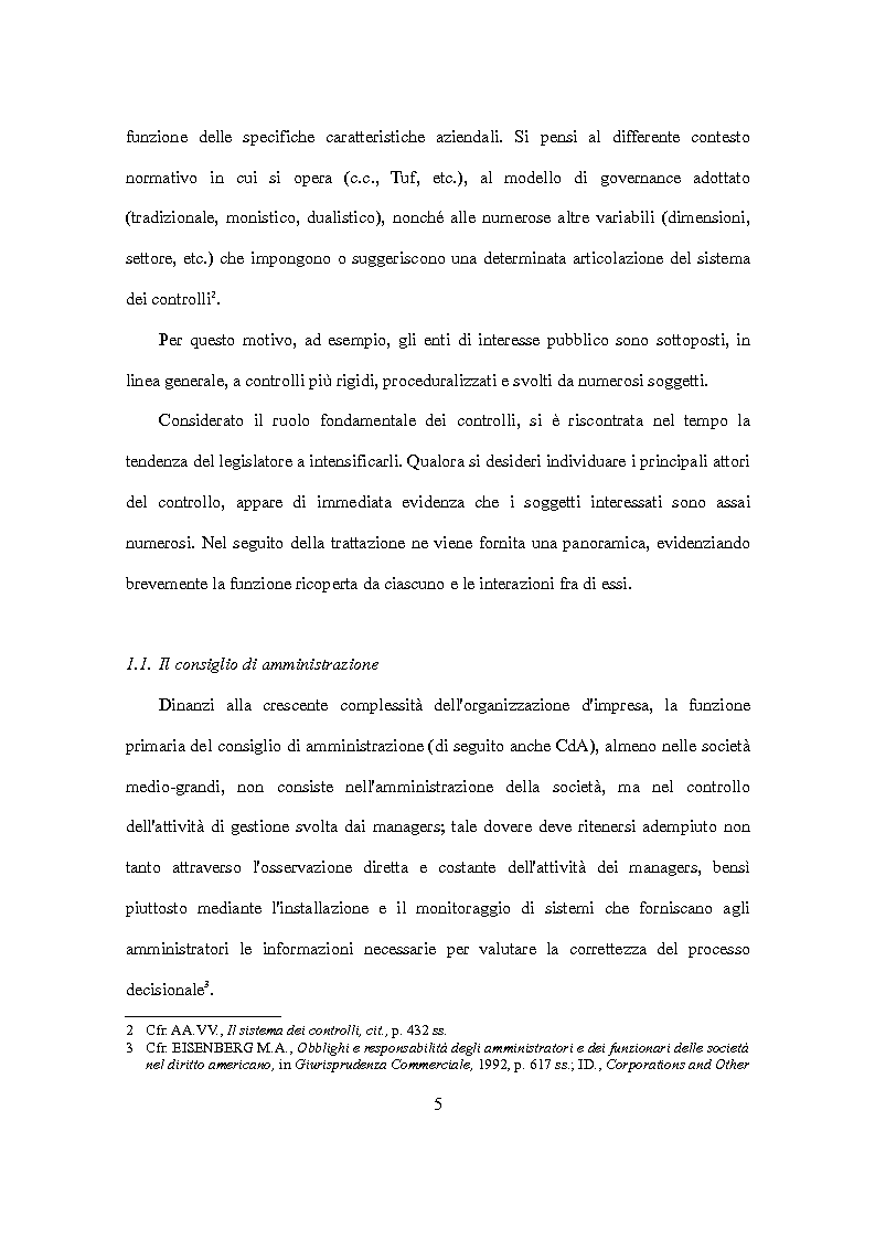 Anteprima della tesi: D.Lgs. 231/2001 e attori del controllo: recenti criticità e nuove prospettive., Pagina 6