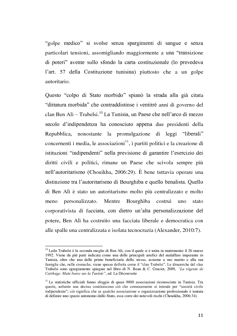 Anteprima della tesi: La rivolta tunisina e i nuovi media: un caso di indagine qualitativa., Pagina 10