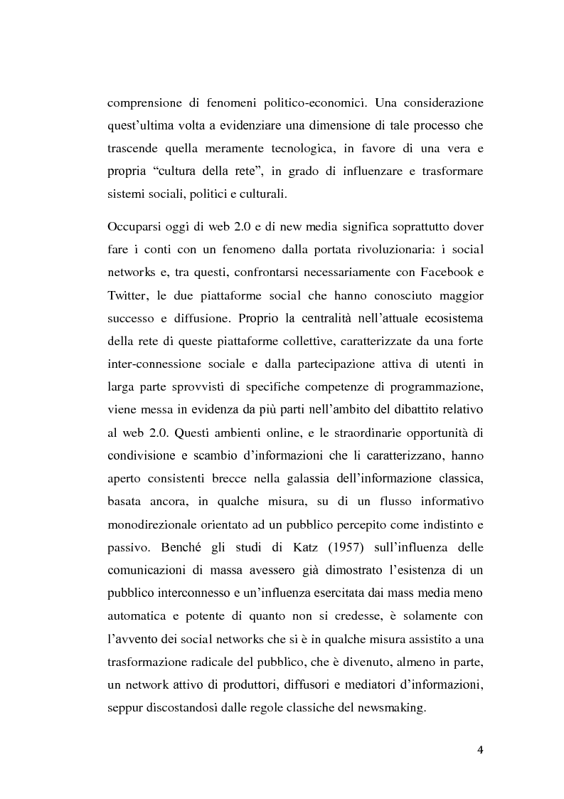 Anteprima della tesi: La rivolta tunisina e i nuovi media: un caso di indagine qualitativa., Pagina 3