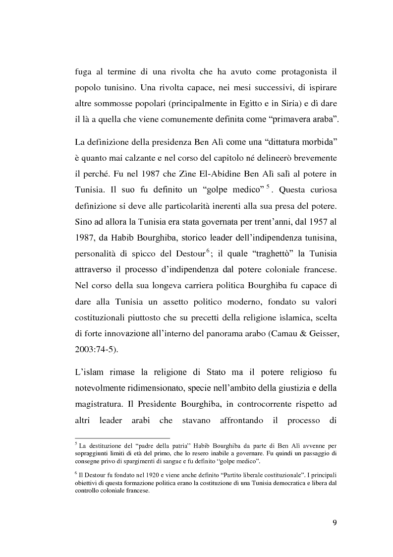 Anteprima della tesi: La rivolta tunisina e i nuovi media: un caso di indagine qualitativa., Pagina 8