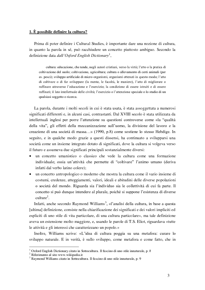 Anteprima della tesi: Cultural studies, subcultures e popular music: Bruce Springsteen e gli U2, Pagina 7