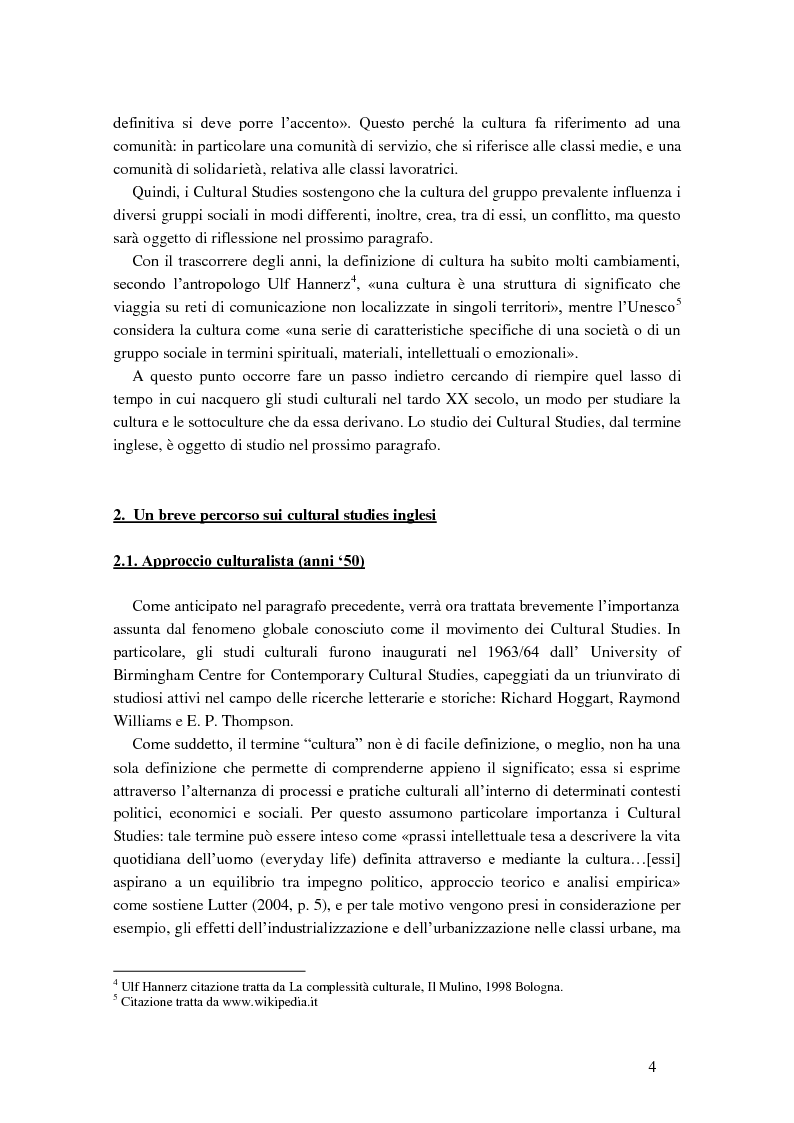 Anteprima della tesi: Cultural studies, subcultures e popular music: Bruce Springsteen e gli U2, Pagina 8