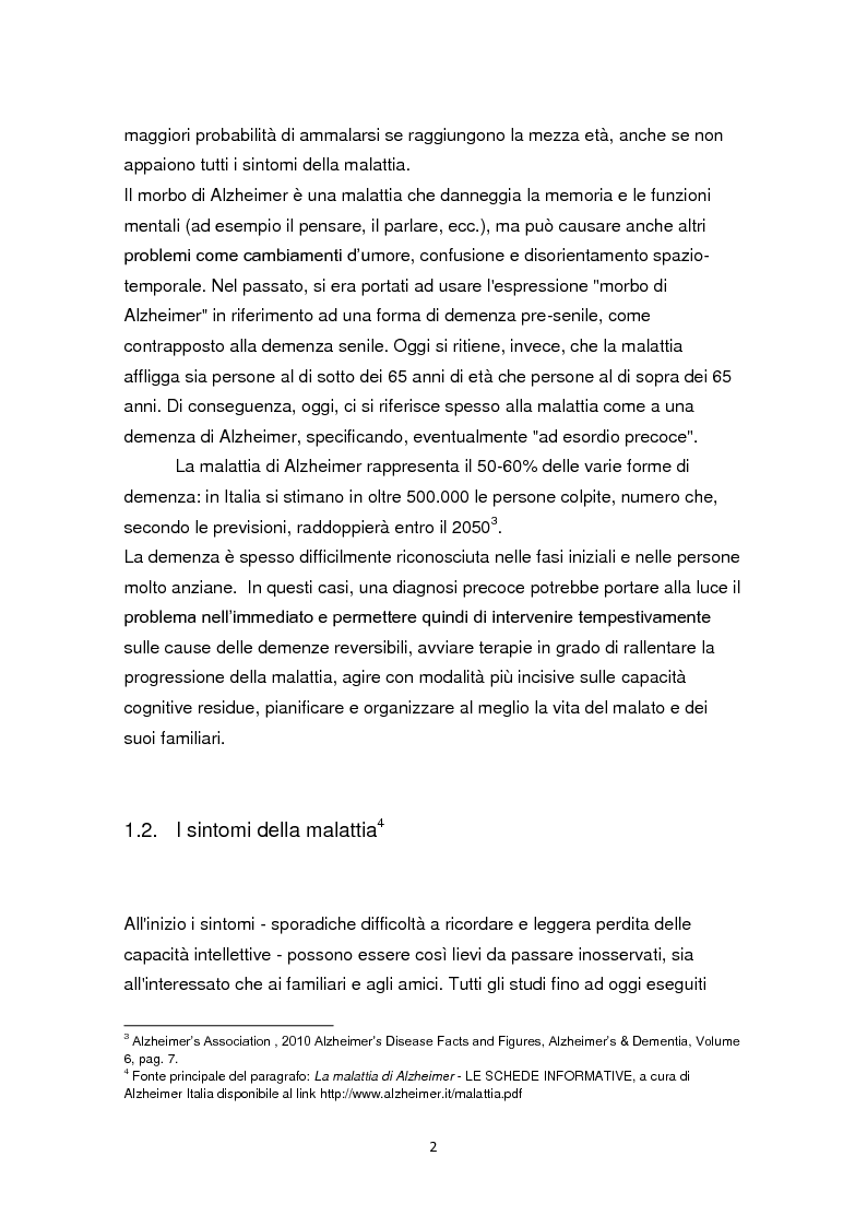 Anteprima della tesi: L'educazione come terapia per le persone con il morbo di Alzheimer, Pagina 5