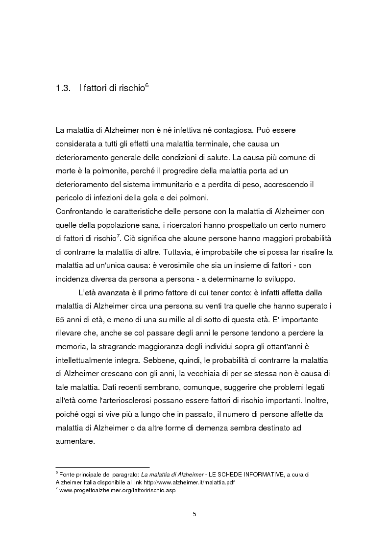 Anteprima della tesi: L'educazione come terapia per le persone con il morbo di Alzheimer, Pagina 8