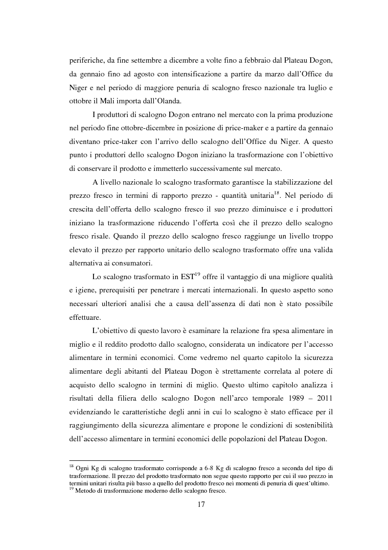 Anteprima della tesi: La sicurezza alimentare attraverso l'orticoltura: il caso dello scalogno Dogon in Mali, Pagina 10