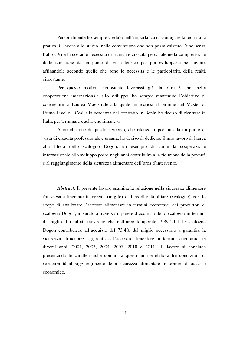 Anteprima della tesi: La sicurezza alimentare attraverso l'orticoltura: il caso dello scalogno Dogon in Mali, Pagina 4
