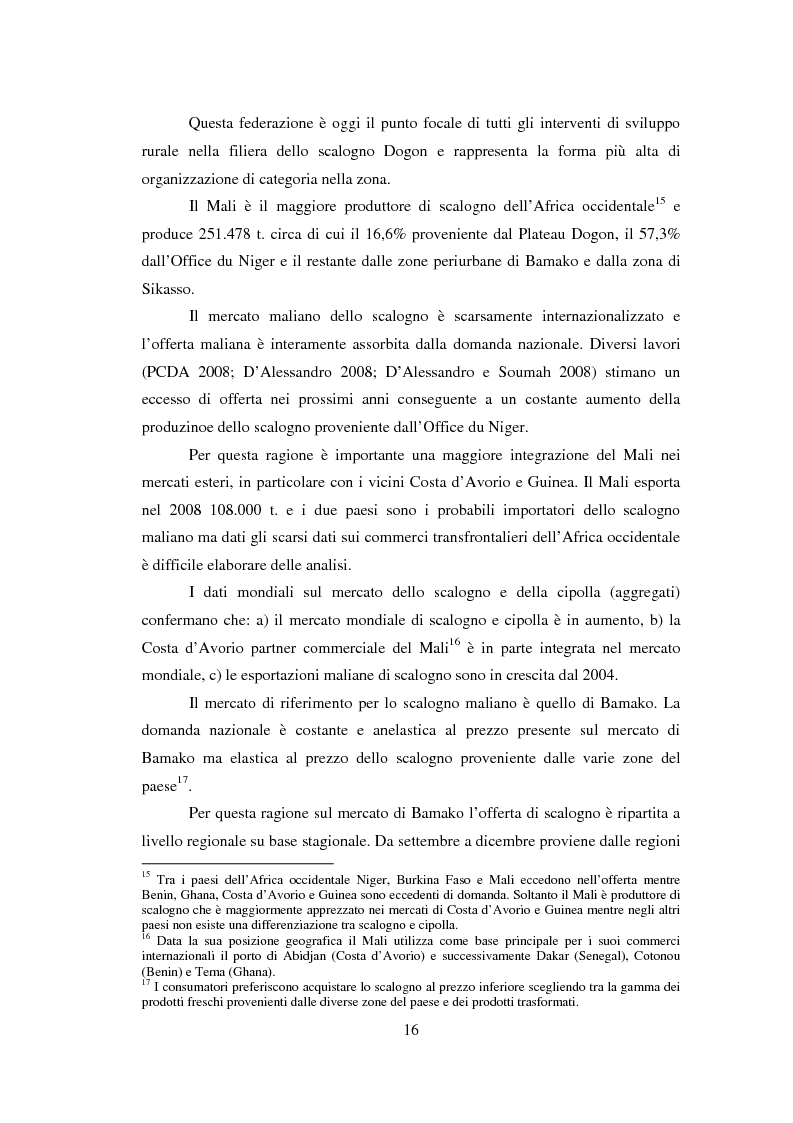 Anteprima della tesi: La sicurezza alimentare attraverso l'orticoltura: il caso dello scalogno Dogon in Mali, Pagina 9