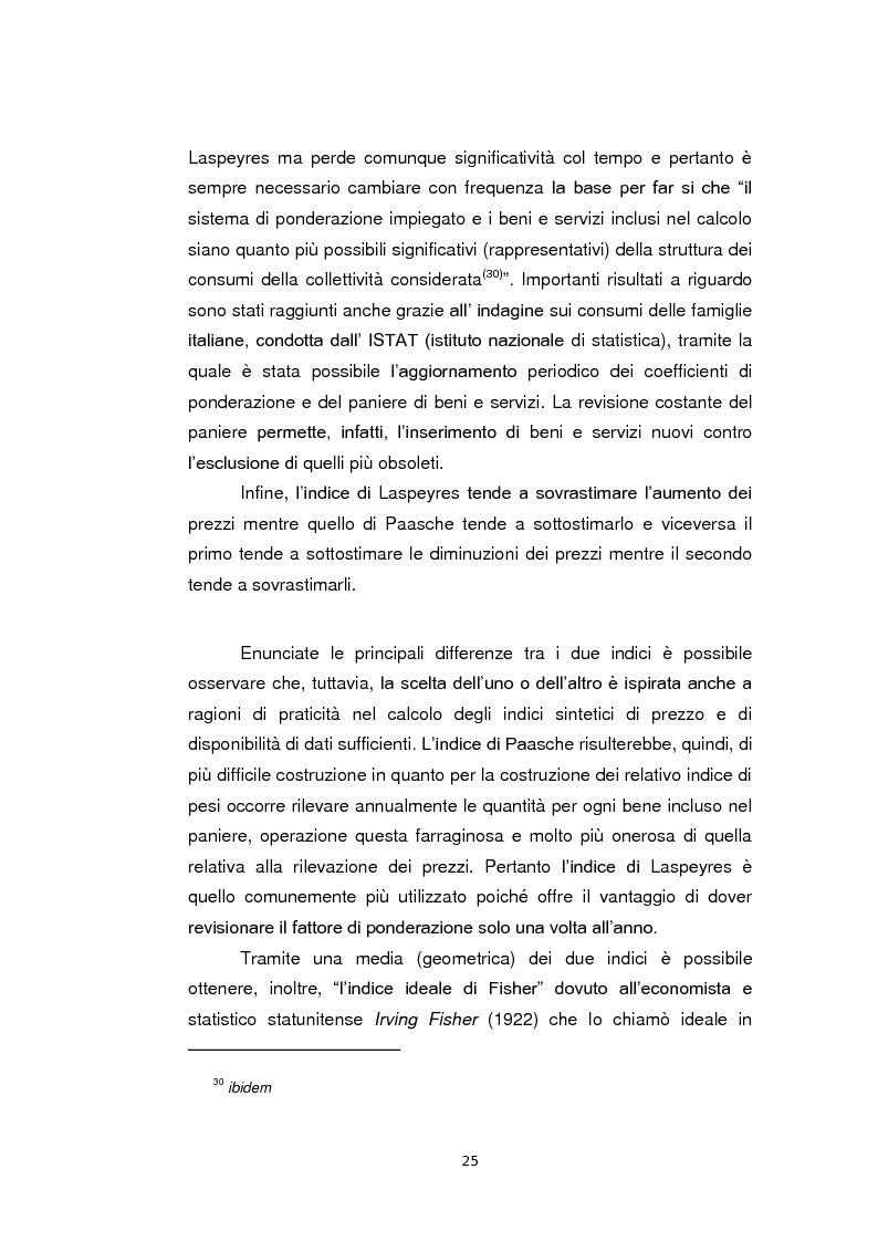 Estratto dalla tesi: Indagine sull'evoluzione dei consumi delle famiglie italiane tramite lo studio dei numeri indice dei prezzi al consumo