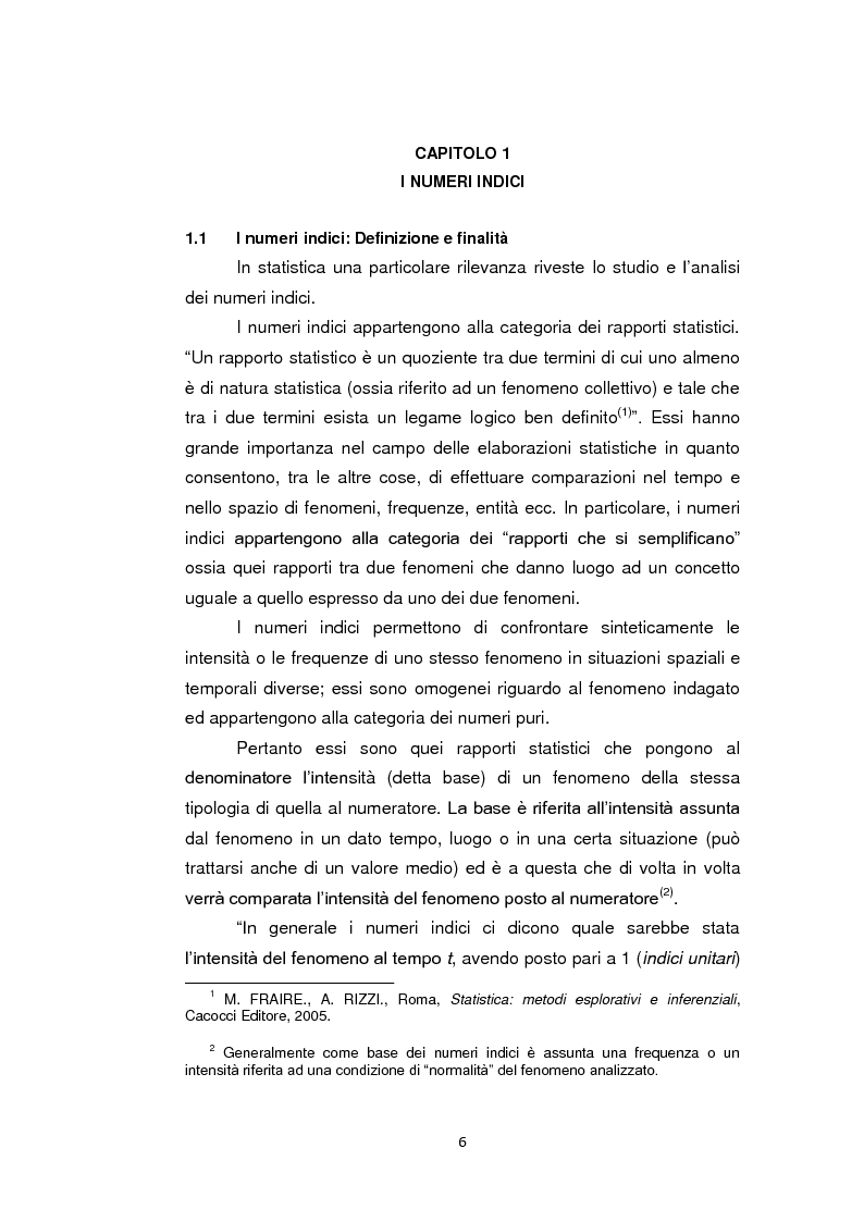 Anteprima della tesi: Indagine sull'evoluzione dei consumi delle famiglie italiane tramite lo studio dei numeri indice dei prezzi al consumo, Pagina 3