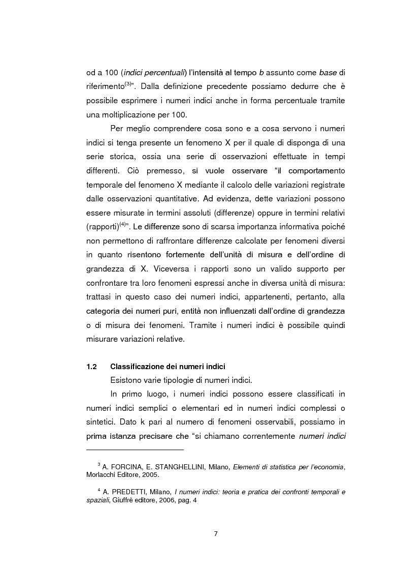 Anteprima della tesi: Indagine sull'evoluzione dei consumi delle famiglie italiane tramite lo studio dei numeri indice dei prezzi al consumo, Pagina 4