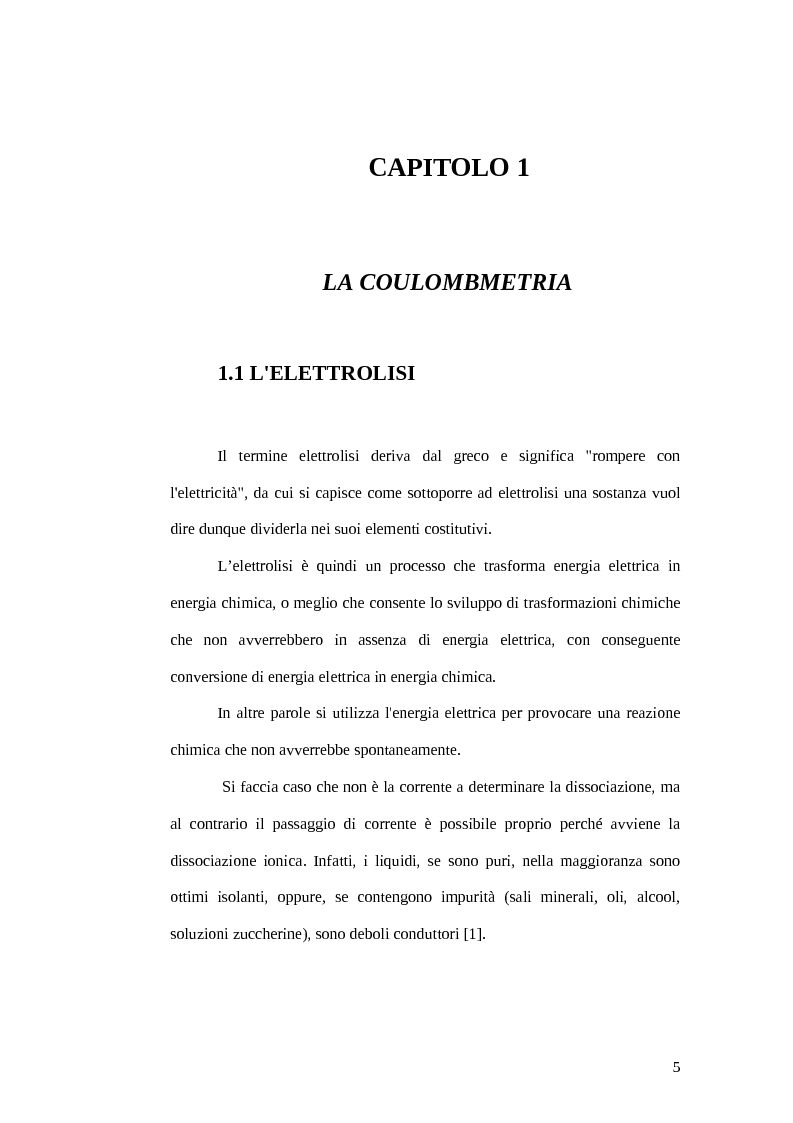 Anteprima della tesi: La coulombmetria per lo studio qualitativo e quantitativo del contenuto d'acqua in reperti archeologici, Pagina 6