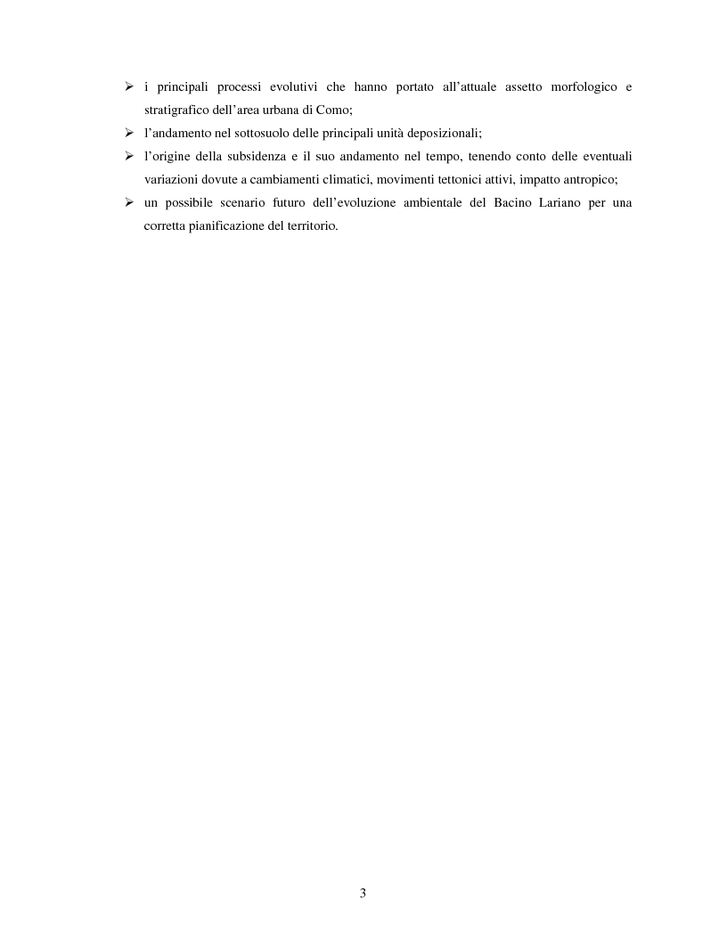 Anteprima della tesi: Geologia e Archeologia a Como, Pagina 4