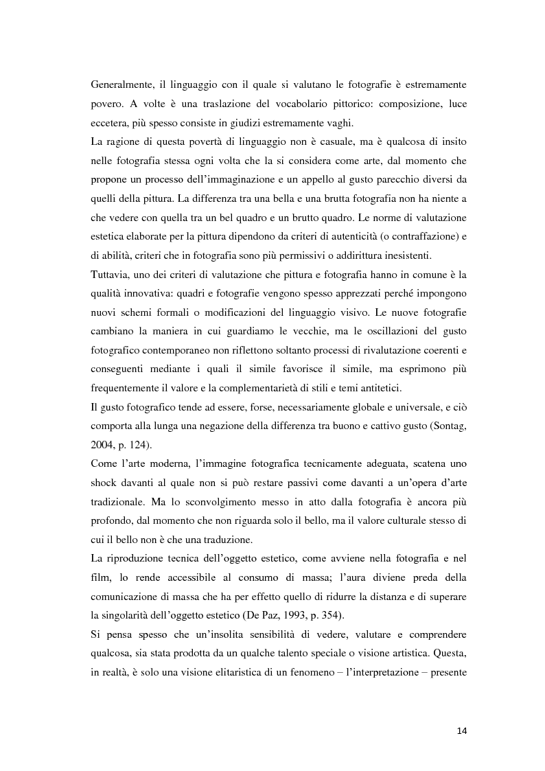 Anteprima della tesi: Identità fotografiche: processi di costruzione della realtà attraverso l'immagine, Pagina 10