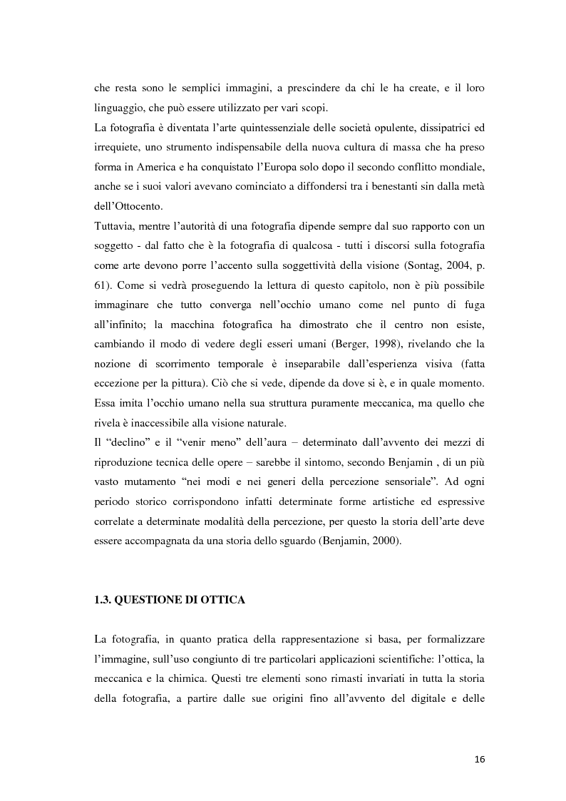 Anteprima della tesi: Identità fotografiche: processi di costruzione della realtà attraverso l'immagine, Pagina 12
