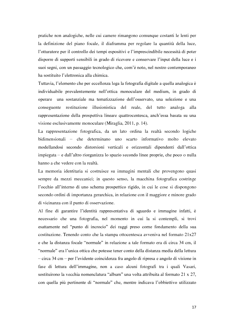 Anteprima della tesi: Identità fotografiche: processi di costruzione della realtà attraverso l'immagine, Pagina 13