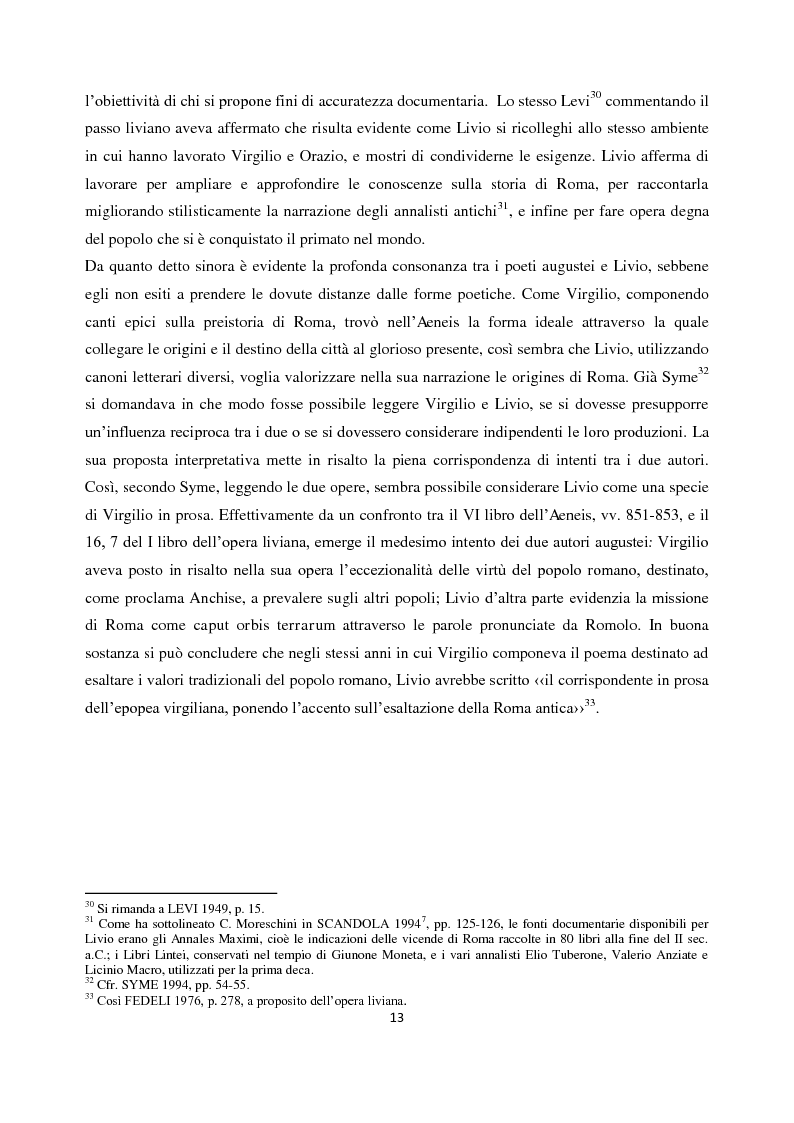 Anteprima della tesi: Livio e i mores della fondazione, Pagina 11
