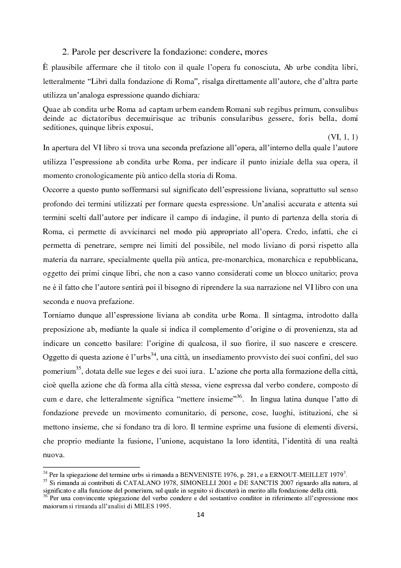 Anteprima della tesi: Livio e i mores della fondazione, Pagina 12
