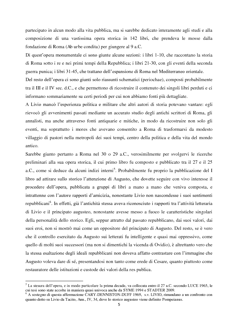 Anteprima della tesi: Livio e i mores della fondazione, Pagina 3