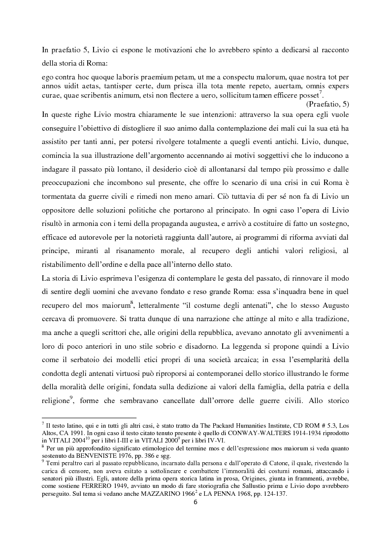 Anteprima della tesi: Livio e i mores della fondazione, Pagina 4