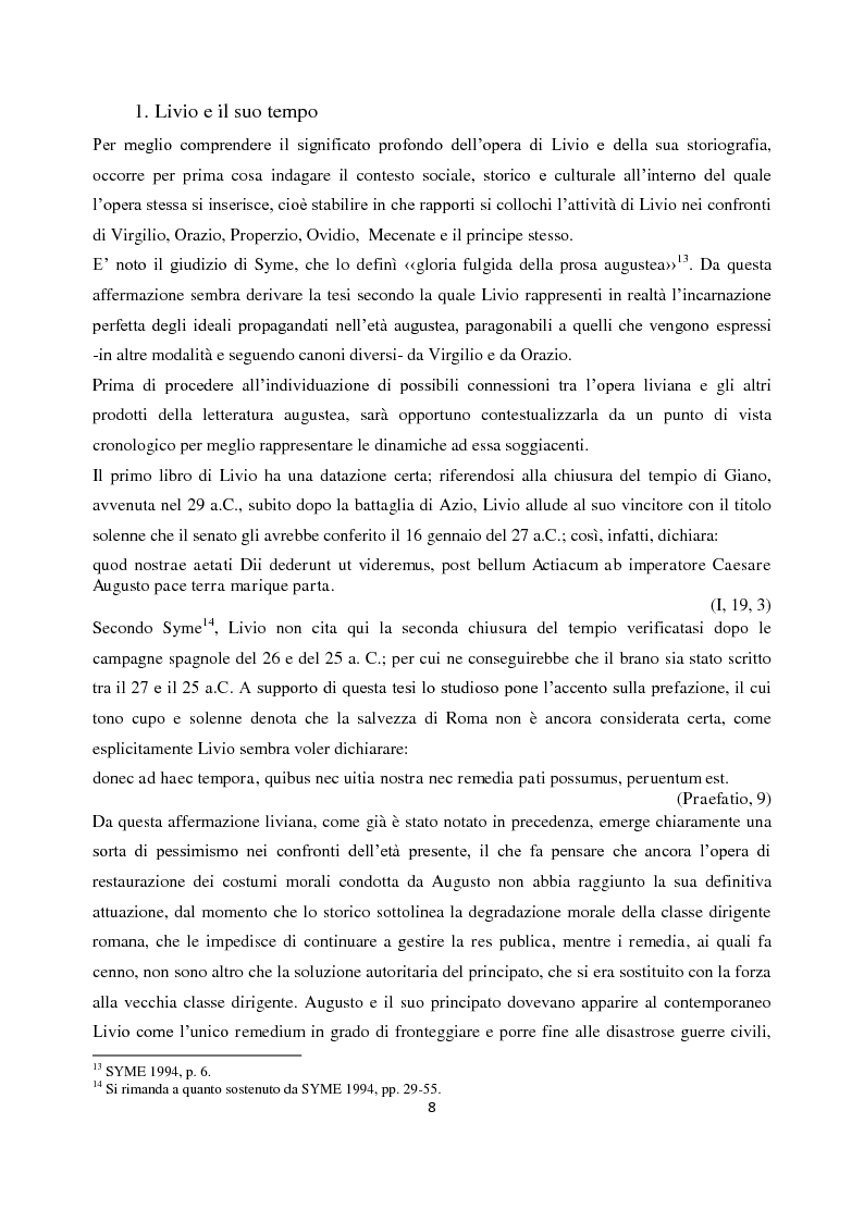 Anteprima della tesi: Livio e i mores della fondazione, Pagina 6