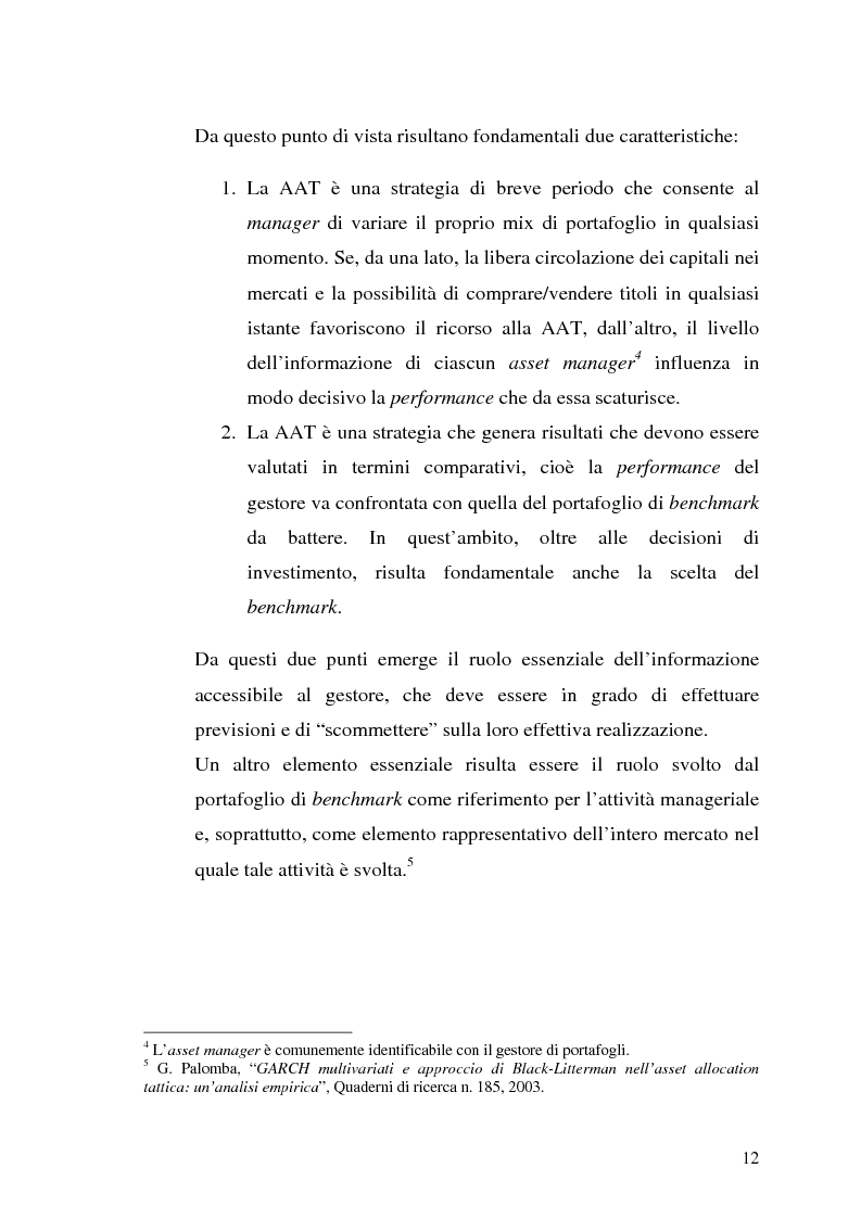 Anteprima della tesi: Il modello di Black & Litterman nel processo di ottimizzazione di portafoglio, Pagina 5