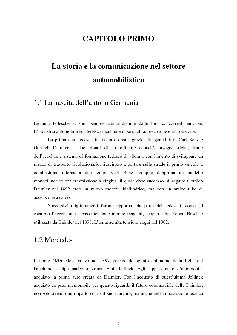 Anteprima della tesi: La pubblicità nel settore automobilistico tedesco: un confronto Italia-Germania., Pagina 3