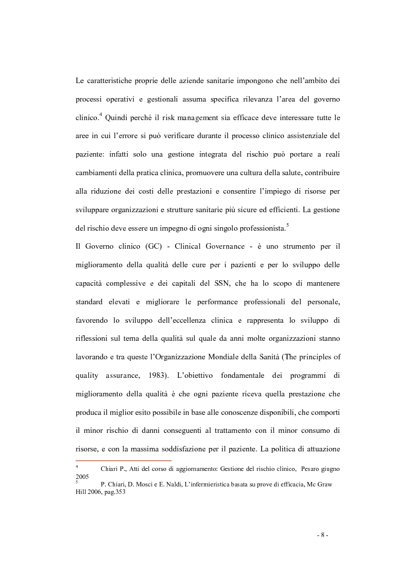 Anteprima della tesi: Indagine di incidenza sulle polmoniti associate a ventilazione assistita nell’ambito del programma di gestione del rischio clinico dell’Azienda Ospedaliera di Pesaro, Pagina 6