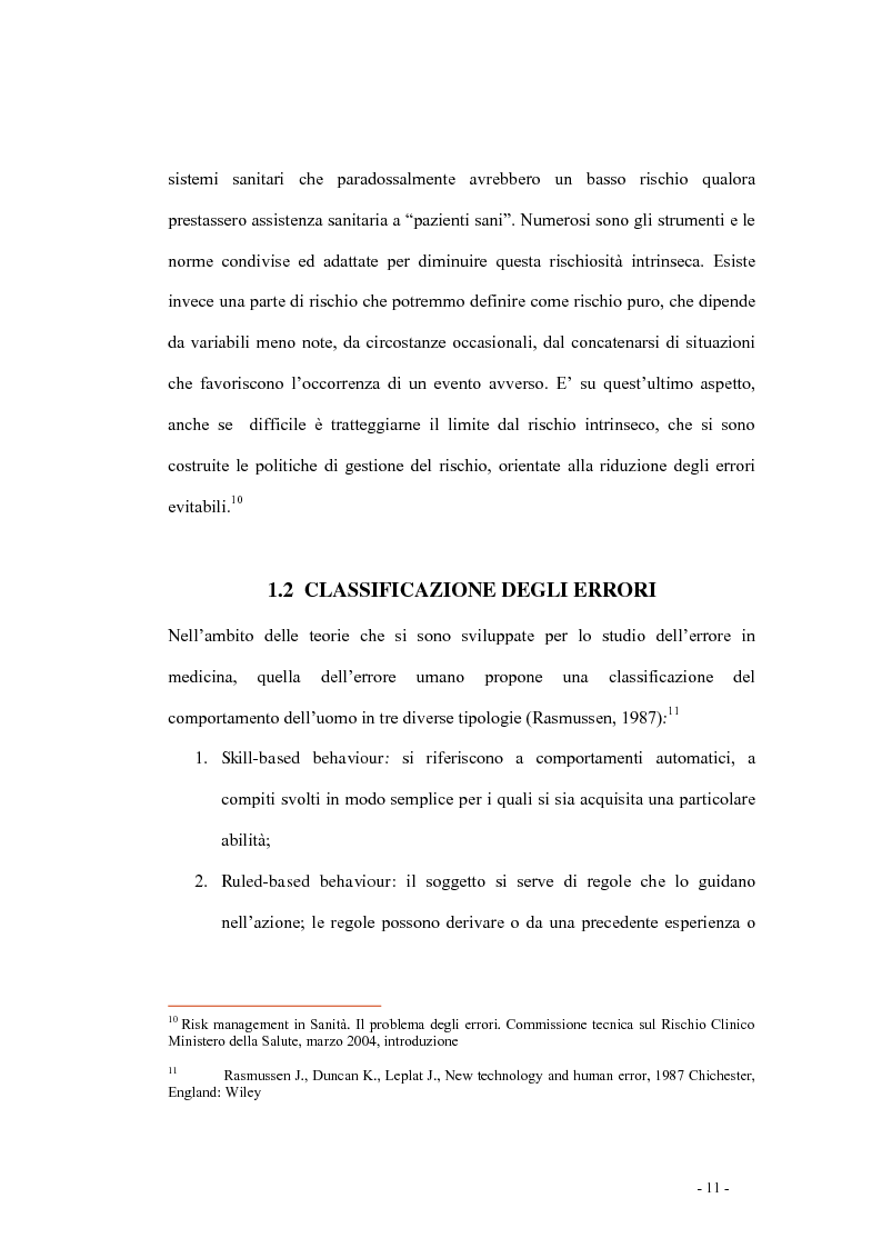 Anteprima della tesi: Indagine di incidenza sulle polmoniti associate a ventilazione assistita nell’ambito del programma di gestione del rischio clinico dell’Azienda Ospedaliera di Pesaro, Pagina 9