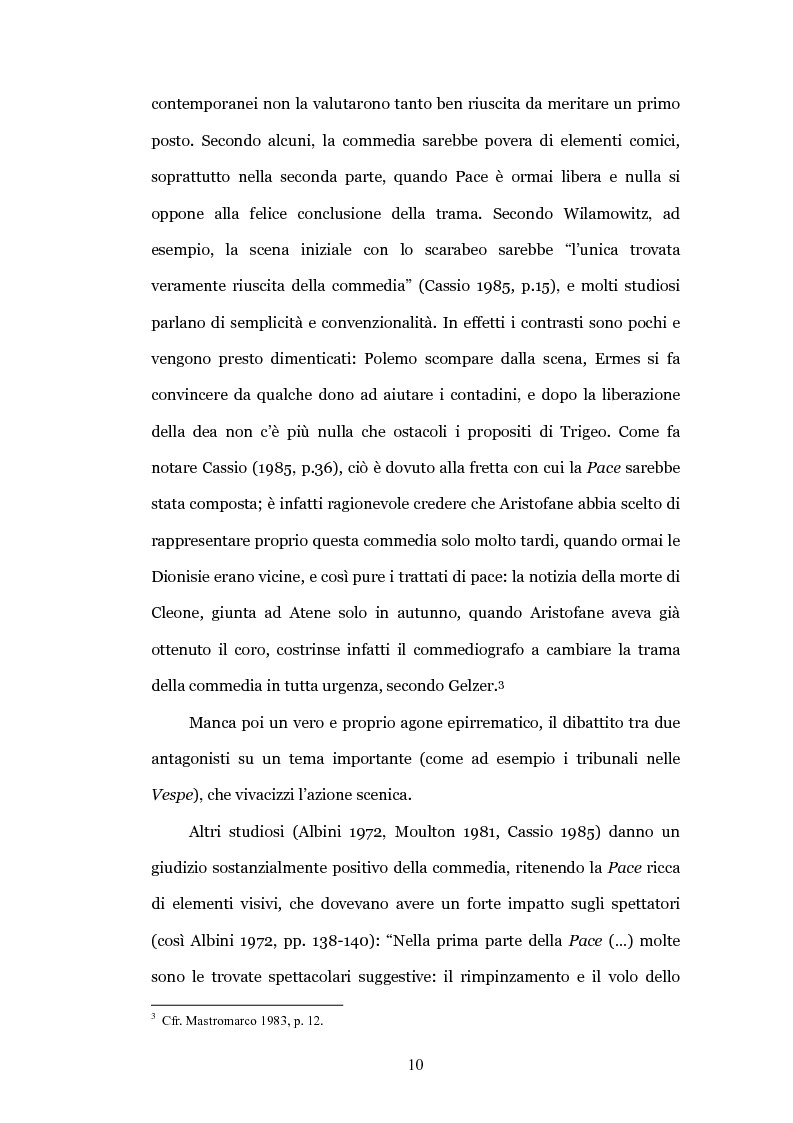 Anteprima della tesi: Il teatro contro la guerra: la "Pace" di Aristofane, Pagina 7