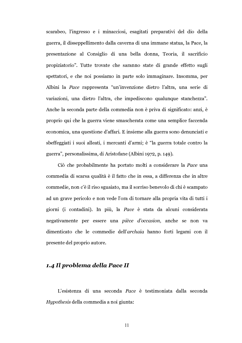 Anteprima della tesi: Il teatro contro la guerra: la "Pace" di Aristofane, Pagina 8