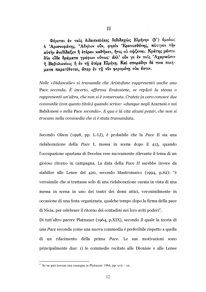 Anteprima della tesi: Il teatro contro la guerra: la "Pace" di Aristofane, Pagina 9