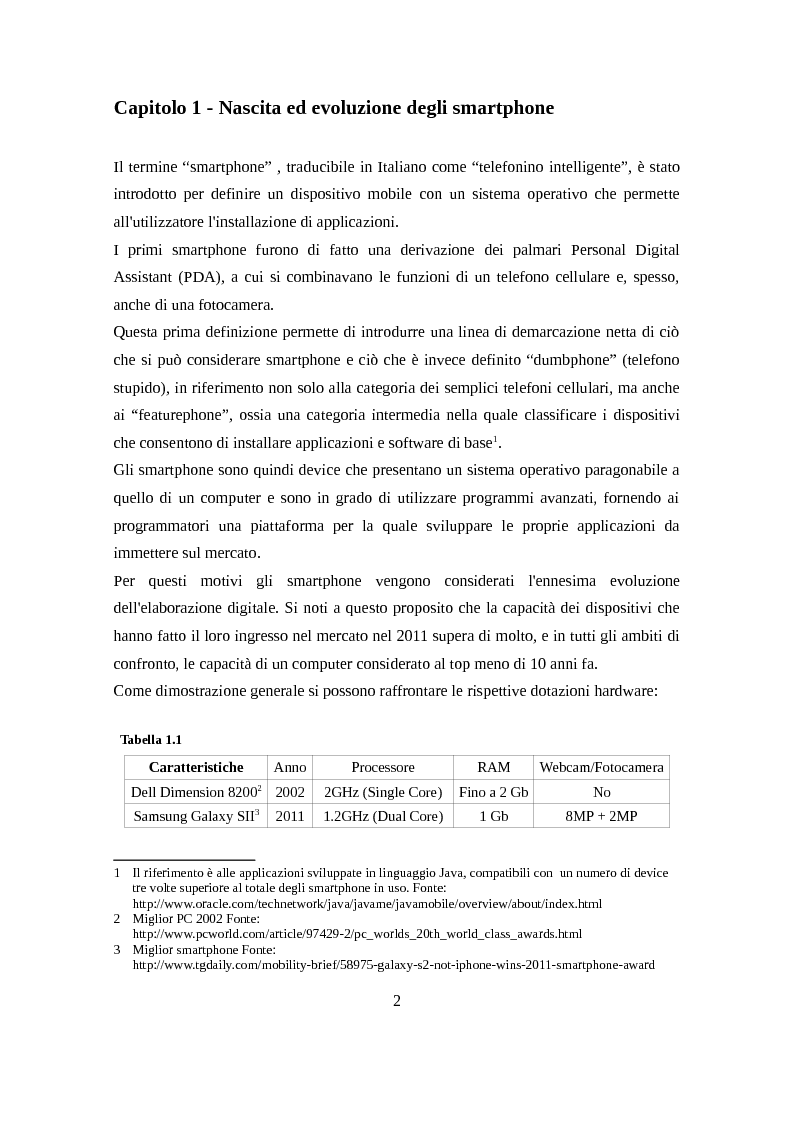 Anteprima della tesi: Analisi del settore smartphone attraverso il modello delle cinque forze competitive, Pagina 3