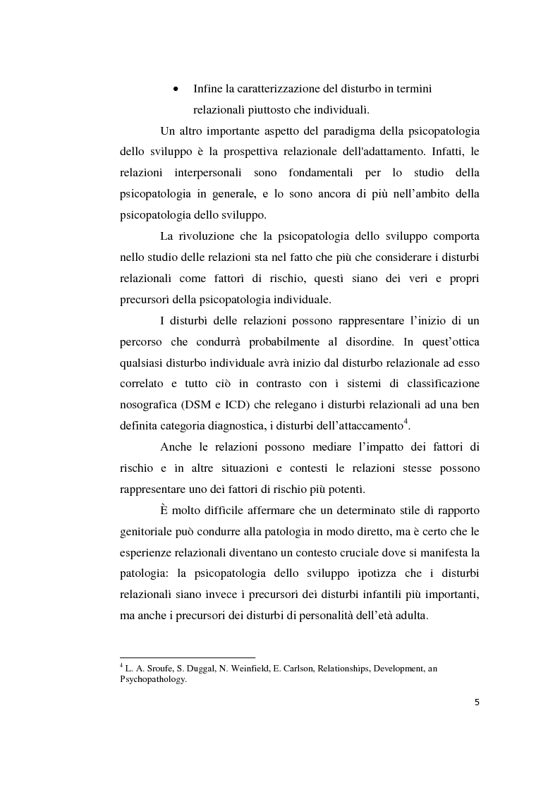 Anteprima della tesi: Origini storiche e prospettive nell'ambito della “developmental psychopathology”, Pagina 9