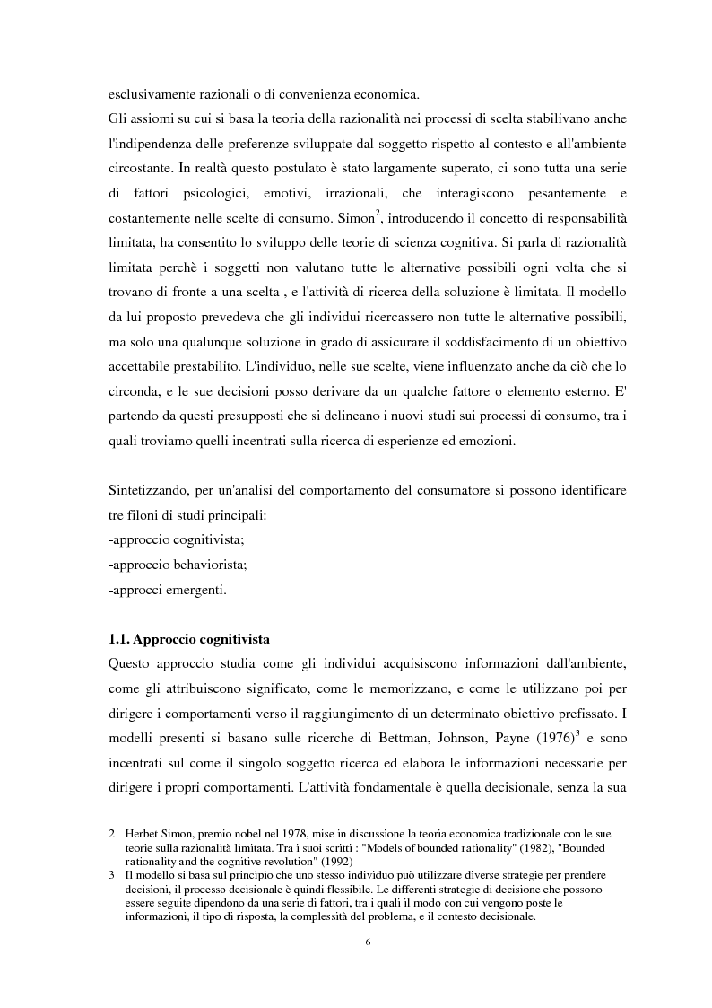 Anteprima della tesi: Nuove strategie di Marketing Esperienziale: il ruolo del Visual Merchandising come fattore d'influenza all'acquisto, Pagina 6