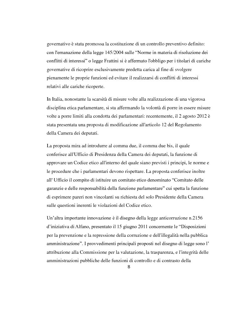 Anteprima della tesi: L'etica parlamentare: tendenze a confronto., Pagina 4