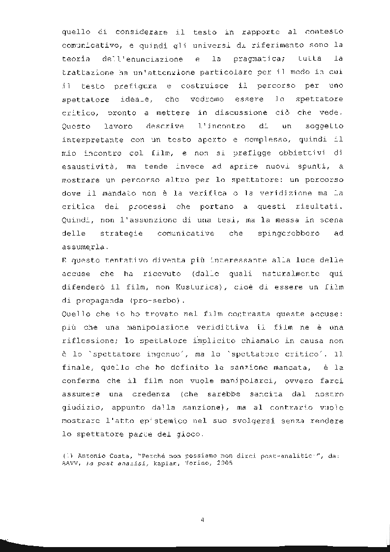 Anteprima della tesi: ''Underground'' di Emir Kusturica: comunicazione e manipolazione, Pagina 5