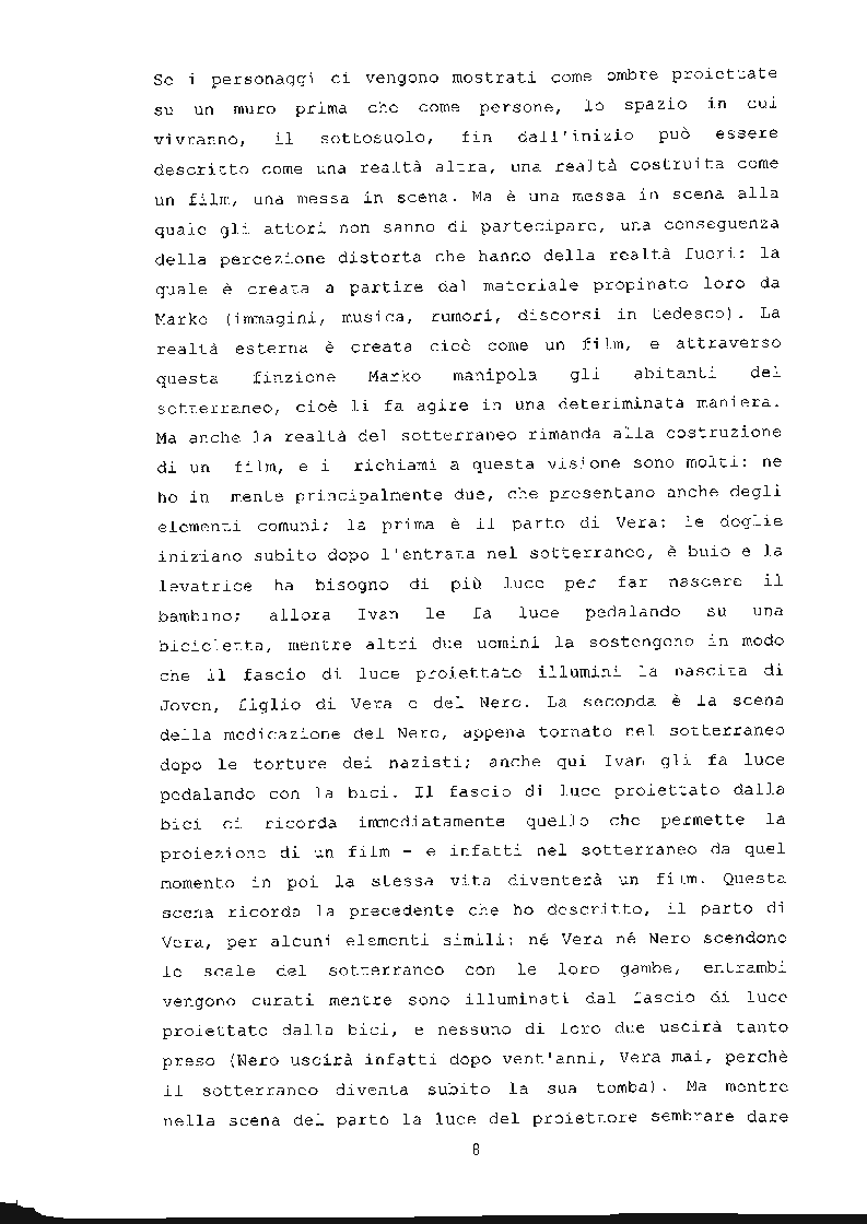 Anteprima della tesi: ''Underground'' di Emir Kusturica: comunicazione e manipolazione, Pagina 9